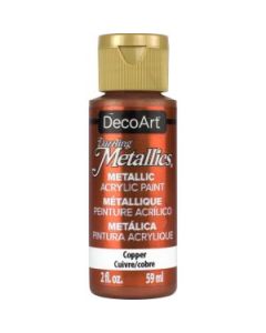 DecoArt Dazzling Metallics - Acrylic Craft Paint - 59 ML (2 Oz) Bottle - Copper (205)