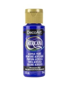 DecoArt Americana Matte Acrylic Paint - 59 ML (2 Oz) Bottle - Ultramarine Blue (225)