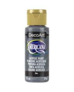 DecoArt Americana Matte Acrylic Paint - 59 ML (2 Oz) Bottle - Zinc (304)