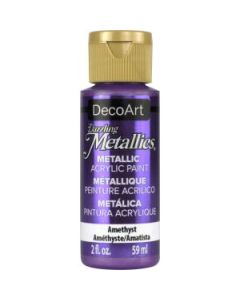 DecoArt Dazzling Metallics - Acrylic Craft Paint - 59 ML (2 Oz) Bottle - Amethyst (321)