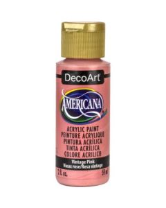 DecoArt Americana Matte Acrylic Paint - 59 ML (2 Oz) Bottle - Vintage Pink (369)