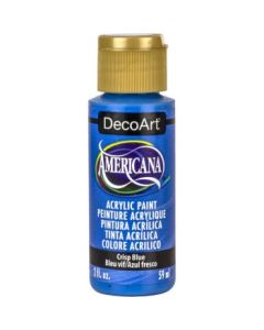 DecoArt Americana Matte Acrylic Paint - 59 ML (2 Oz) Bottle - Crisp Blue  (376)