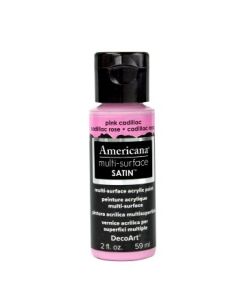 DecoArt Americana Multi Surface Satin Acrylic Paint - 59 ML (2 Oz) - Pink Cadillac (503)