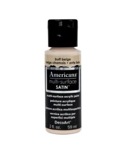 DecoArt Americana Multi Surface Satin Acrylic Paint - 59 ML (2 Oz) - Buff Beige (509)