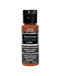 DecoArt Americana Multi Surface Satin Acrylic Paint - 59 ML (2 Oz) - Paprika (512)