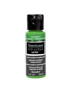 DecoArt Americana Multi Surface Satin Acrylic Paint - 59 ML (2 Oz) - Turf Green (520)