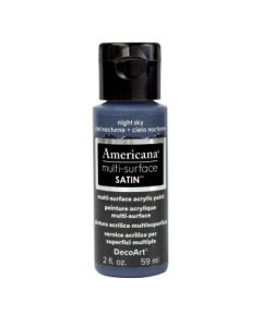 DecoArt Americana Multi Surface Satin Acrylic Paint - 59 ML (2 Oz) - Night Sky (529)