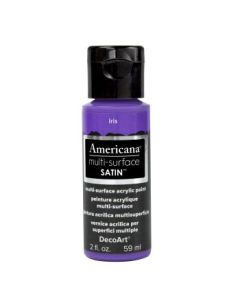 DecoArt Americana Multi Surface Satin Acrylic Paint - 59 ML (2 Oz) - Iris (531)