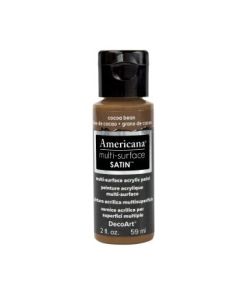 DecoArt Americana Multi Surface Satin Acrylic Paint - 59 ML (2 Oz) - Cocoa Bean (535)