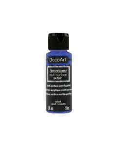 DecoArt Americana Multi Surface Satin Acrylic Paint - 59 ML (2 Oz) - Cobalt (546)