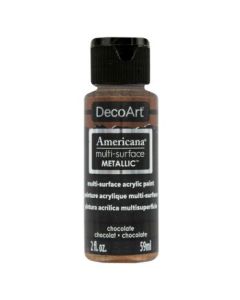 DecoArt Americana Acrylic Paint - Multi Surface Metallics - 59 ML (2 Oz) - Chocolate (552)