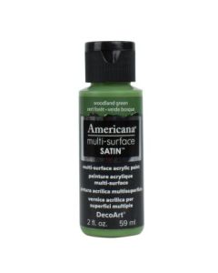 DecoArt Americana Multi Surface Satin Acrylic Paint - 59 ML (2 Oz) - Woodland Green (565)