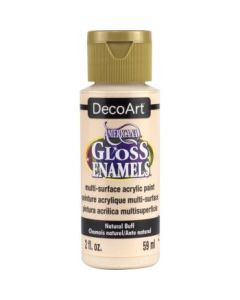 DecoArt Americana Gloss Enamels - Multi-Surface Acrylic Paint - 59 ML (2 Oz) Bottle - Natural Buff (311)