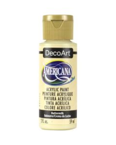 DecoArt Americana Matte Acrylic Paint - 59 ML (2 Oz) Bottle - Buttermilk (O3)