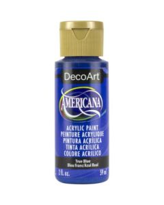 DecoArt Americana Matte Acrylic Paint - 59 ML (2 Oz) Bottle - True Blue (O36)