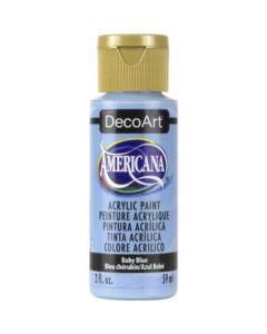 DecoArt Americana Matte Acrylic Paint - 59 ML (2 Oz) Bottle - Baby Blue (O42)