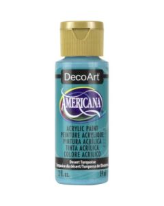 DecoArt Americana Matte Acrylic Paint - 59 ML (2 Oz) Bottle - Desert Turquoise (O44)