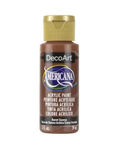 DecoArt Americana Matte Acrylic Paint - 59 ML (2 Oz) Bottle - Burnt Sienna (O63)