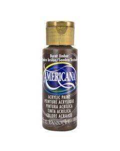 DecoArt Americana Matte Acrylic Paint - 59 ML (2 Oz) Bottle - Burnt Umber (O64)