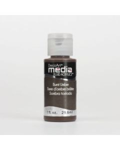 DecoArt Media Fluid Acrylics - 29.57 ML (1 Oz) Bottle - Burnt Umber (03)