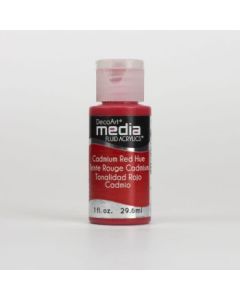 DecoArt Media Fluid Acrylics - 29.57 ML (1 Oz) Bottle - Cadmium Red Hue (04)