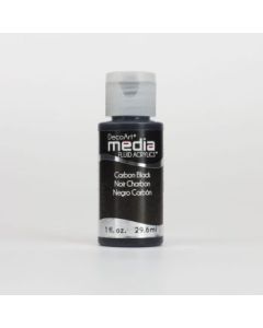 DecoArt Media Fluid Acrylics - 29.57 ML (1 Oz) Bottle - Carbon Black (05)