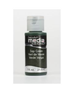 DecoArt Media Fluid Acrylics - 29.57 ML (1 Oz) Bottle - Sap Green (07)