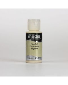 DecoArt Media Fluid Acrylics - 29.57 ML (1 Oz) Bottle - Titan Buff (38)