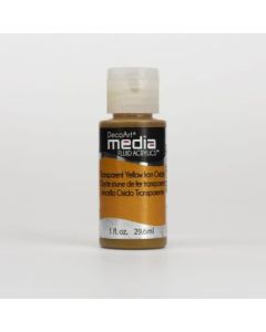 DecoArt Media Fluid Acrylics - 29.57 ML (1 Oz) Bottle - Transparent Yellow Iron Oxide (42)