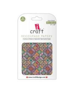 iCraft Decoupage Paper - Typically Indian 15 x 20" - Design - 3005