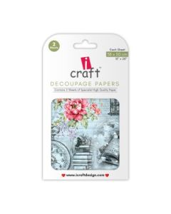 iCraft Decoupage Paper - Bloom de Fleur 15 x 20" - Design - 3028