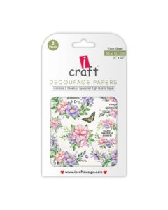 iCraft Decoupage Paper - Floral Bouquets 15 x 20" - Design - 3030