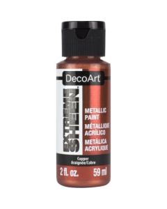 DecoArt Extreme Sheen Metallic Acrylic Paint - 59 ML (2 Oz) Bottle - Copper (10)