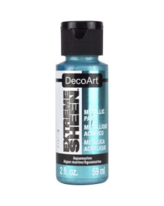 DecoArt Extreme Sheen Metallic Acrylic Paint - 59 ML (2 Oz) Bottle - Aquamarine (16)