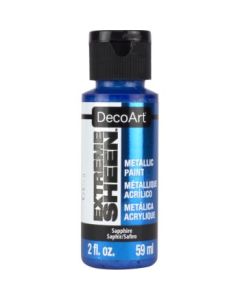 DecoArt Extreme Sheen Metallic Acrylic Paint - 59 ML (2 Oz) Bottle - Sapphire (17)