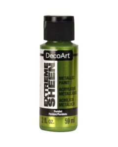 DecoArt Extreme Sheen Metallic Acrylic Paint - 59 ML (2 Oz) Bottle - Peridot (21)