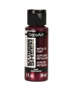 DecoArt Extreme Sheen Metallic Acrylic Paint - 59 ML (2 Oz) Bottle - Garnet (27)