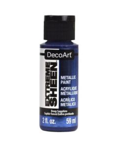 DecoArt Extreme Sheen Metallic Acrylic Paint - 59 ML (2 Oz) Bottle - Deep Sapphire (30)