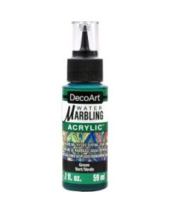 DecoArt Water Marbling Paint - 59 ML (2 Oz) Dropper Bottle - Green (10)