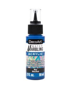 DecoArt Water Marbling Paint - 59 ML (2 Oz) Dropper Bottle - Blue (14)