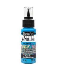 DecoArt Water Marbling Paint - 59 ML (2 Oz) Dropper Bottle - Light Blue (15)