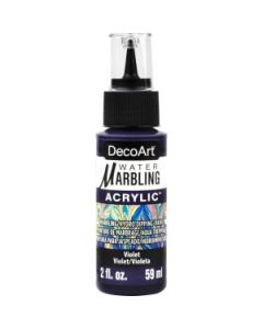 DecoArt Water Marbling Paint - 59 ML (2 Oz) Dropper Bottle - Violet (17)