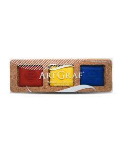 Viarco ArtGraf Water-Soluble Tailor Shape Chalk - Set of 3 Primary Colours