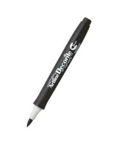 Artline Decorite Metallic Brush Marker - Flexible Brush Tip - Water-based Pigment Ink - Black