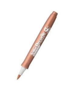 Artline Decorite Metallic Brush Marker - Flexible Brush Tip - Water-based Pigment Ink - Bronze