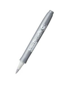 Artline Decorite Metallic Brush Marker - Flexible Brush Tip - Water-based Pigment Ink - Silver