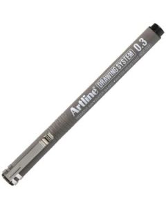 Artline Technical Drawing Pen - Water-Based Pigment Ink - Black - 0.3 MM