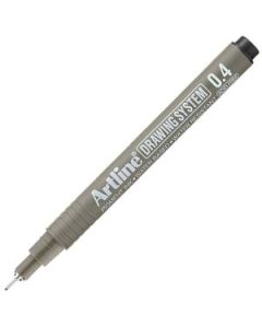 Artline Technical Drawing Pen - Water-Based Pigment Ink - Black - 0.4 MM