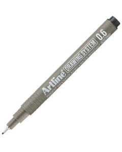 Artline Technical Drawing Pen - Water-Based Pigment Ink - Black - 0.6 MM