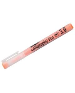 Artline Pastel Calligraphy Pen - Fiber Tip - Pastel Orange - 3.0 MM